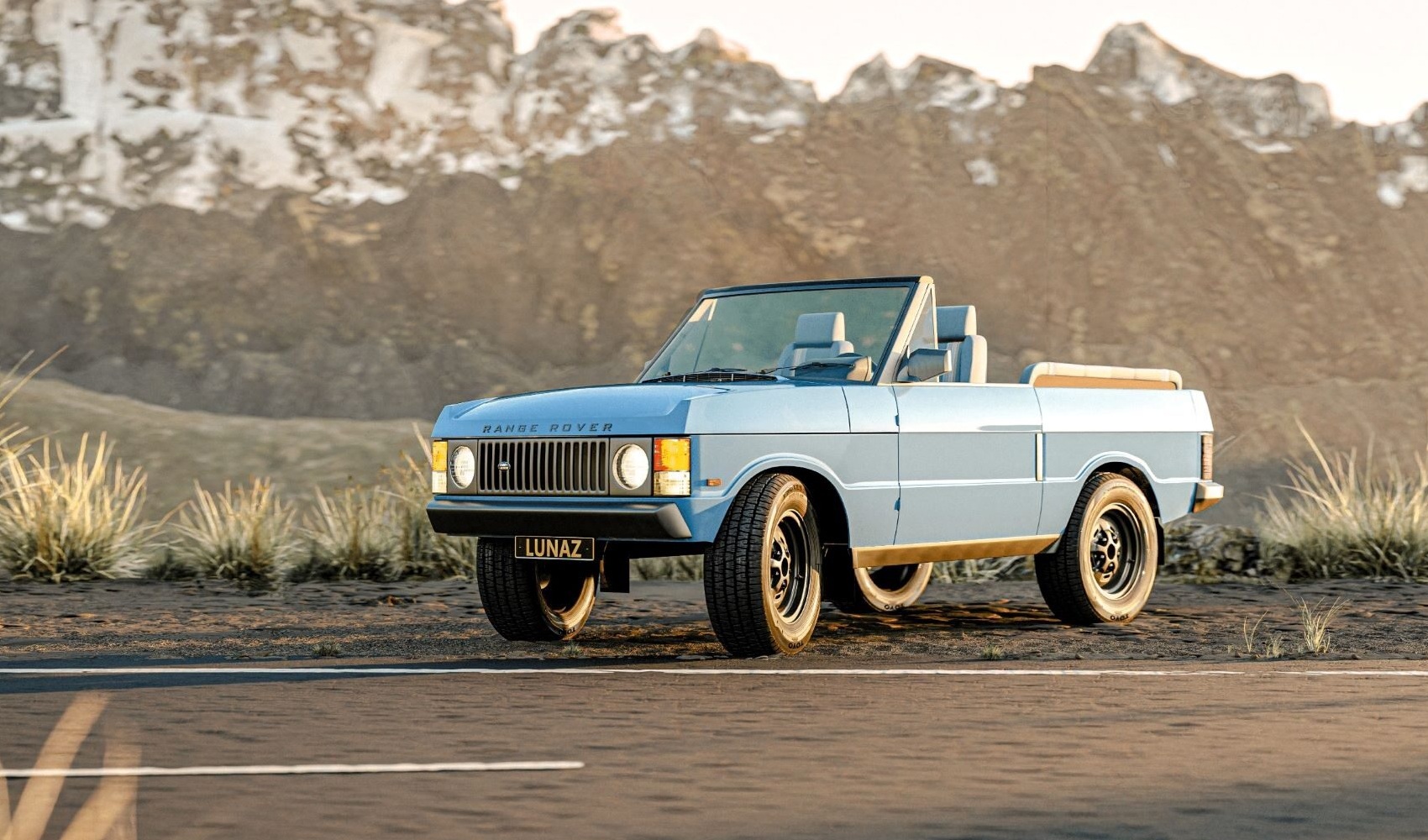 Range Rover cổ điển biến thành chiếc xe mui trần chạy điện hoàn toàn
