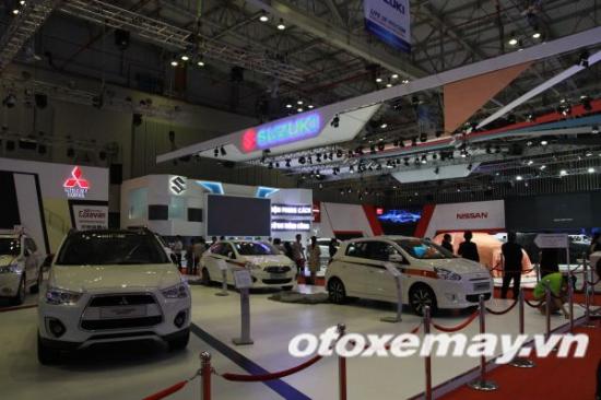 triển lãm ô tô việt nam (VMS 2015) khai mạc xe Mitsubishi