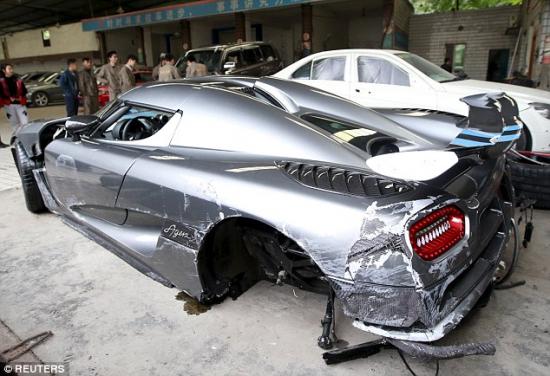 Siêu xe Koenigsegg Agera  tai nạn 2