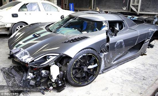 Siêu xe Koenigsegg Agera  tai nạn 3