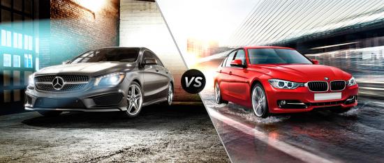 Xe Mercedes vs BMW
