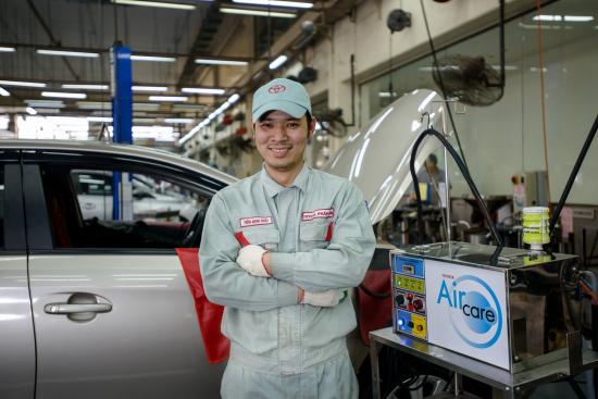 Hãng xe Toyota triển khai dịch vụ vệ sinh giàn lạnh điều hòa 5