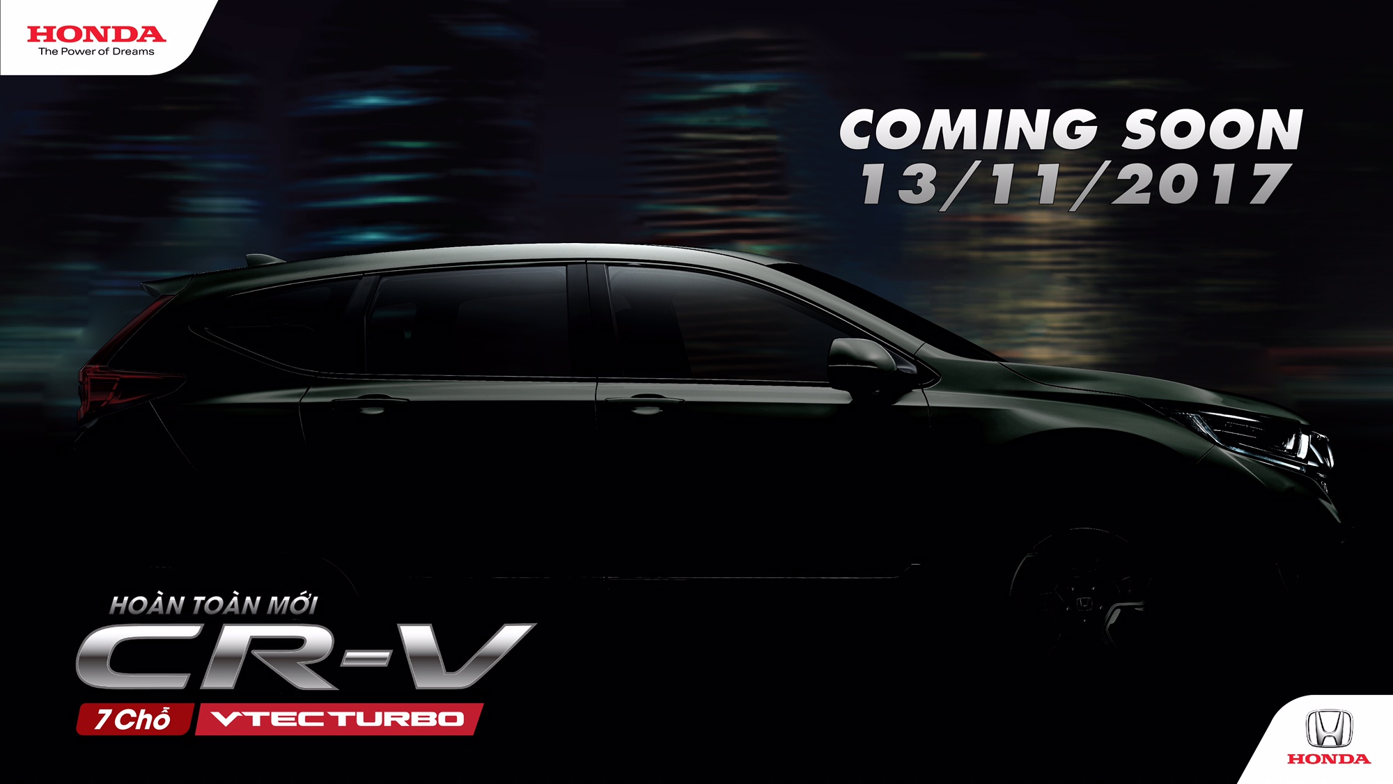 Honda CR-V 7 chỗ sẽ ra mắt giữa tháng 11/2017