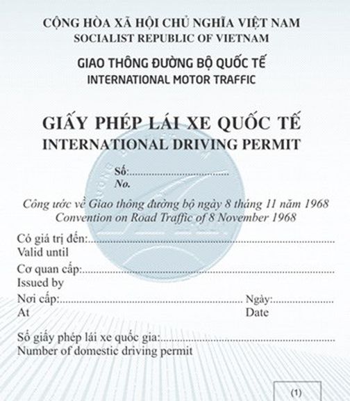 giấy phép lái xe quốc tế