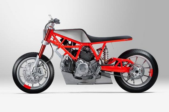 Xe độ Ducati siêu tối giản