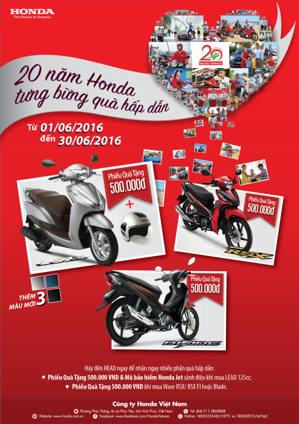 Honda Việt Nam khuyến mại xe máy 2