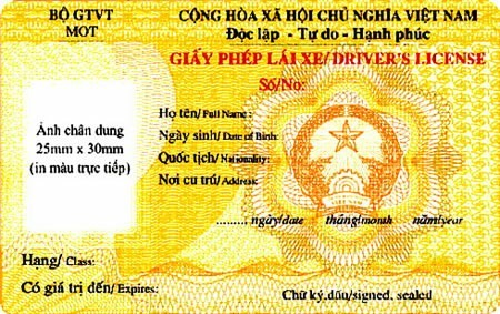 giấy phép lái xe tự động A1