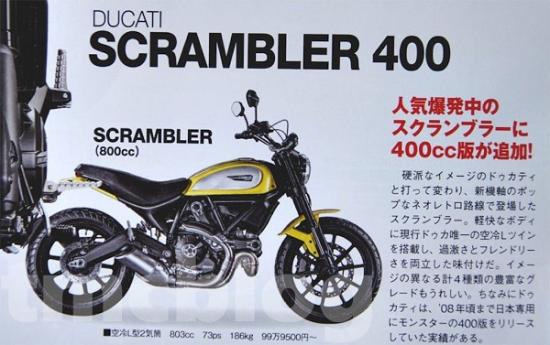 Ducati scrambler 400 A3