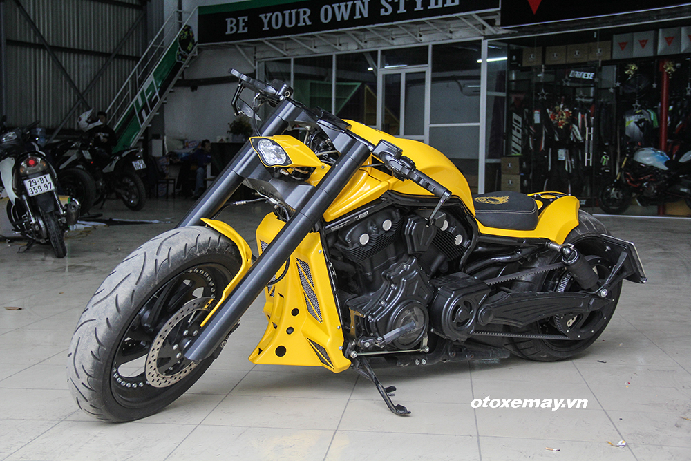 Harley-Davidson V-Rod Muscle nổi bật với dàn áo Bumblebee