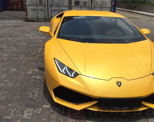 Siêu xe Lamborghini Huracan LP610-4 màu vàng_ảnh 1