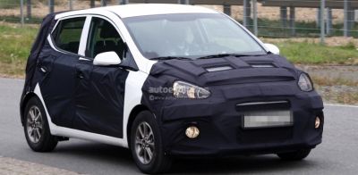 Hyundai chạy thử i10 đời 2014 Hyundai chạy thử i10 đời 2014