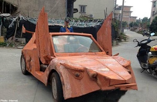 Siêu xe Lamborghini Roadster làm từ gỗ