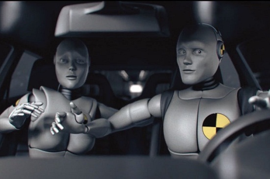 Khi hình nộm thử xe biết yêu 