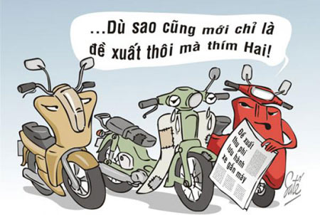 Chưa thể phạt xe máy ra đường không đóng phí GTĐB