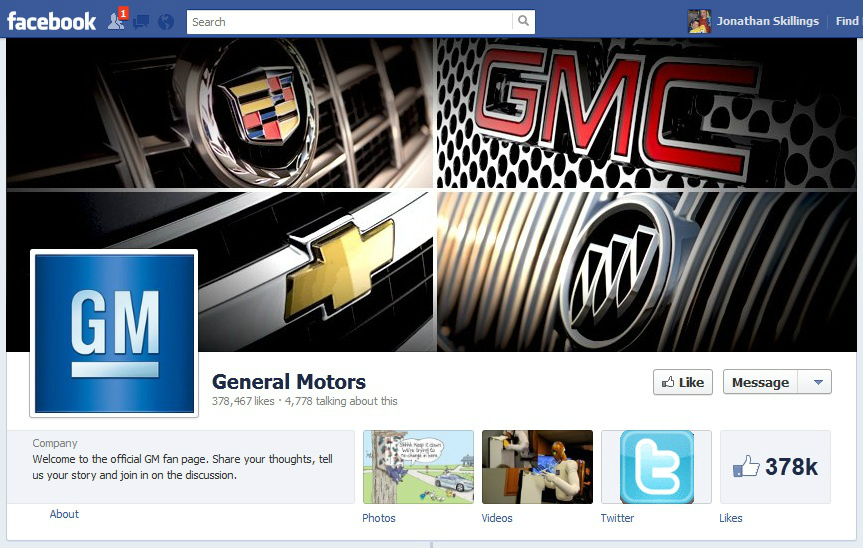 GM nối lại quảng cáo trên Facebook 