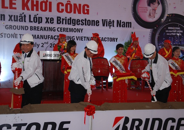 Khởi công nhà máy lốp Bridgestone hơn nửa tỷ USD ở Hải Phòng