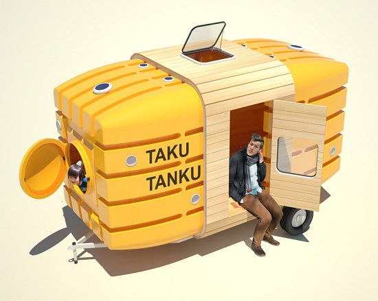 Biến bồn nước thành nhà di dộng