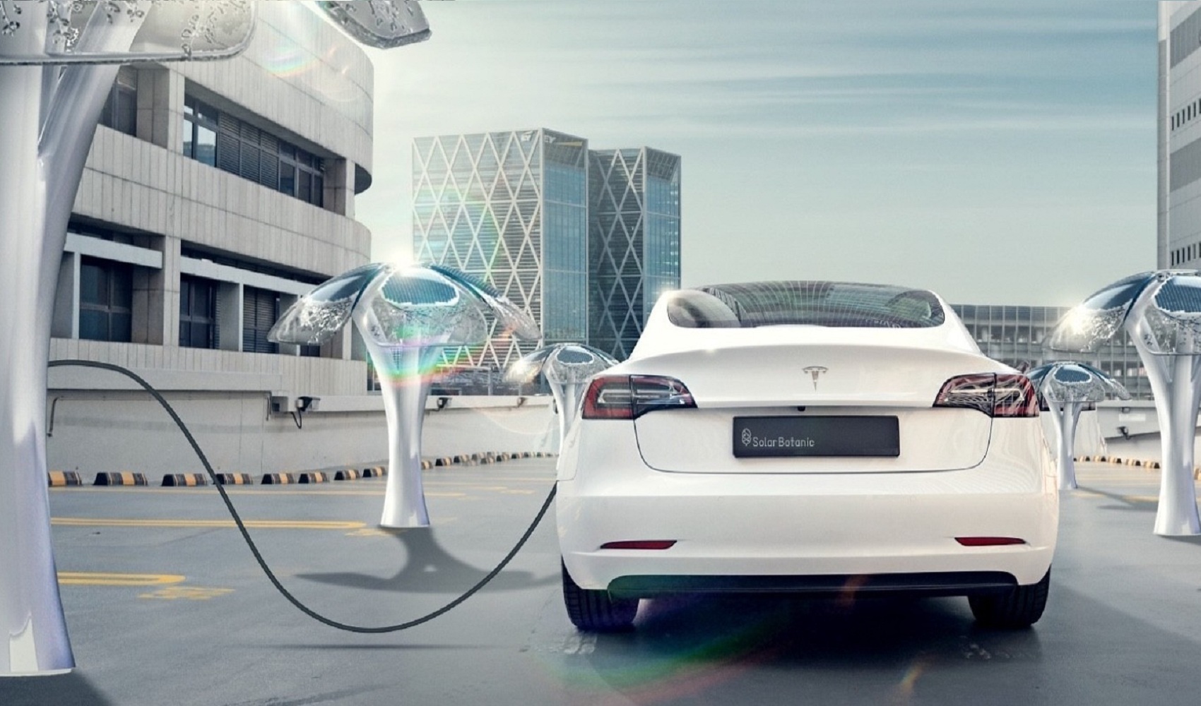 Tesla có thể triển khai trụ sạc năng lượng mặt trời