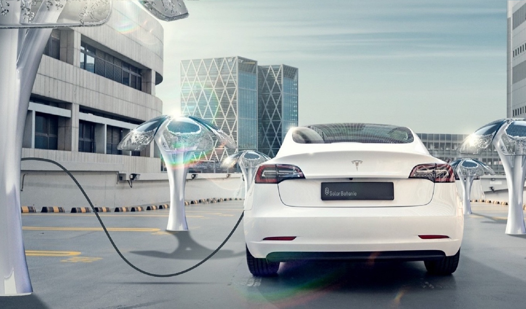 Tesla có thể triển khai trụ sạc năng lượng mặt trời