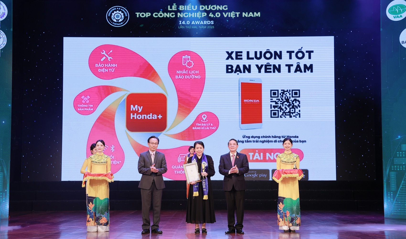 Ứng dụng MyHonda+ nhận giải Top Công nghiệp 4.0 Việt Nam