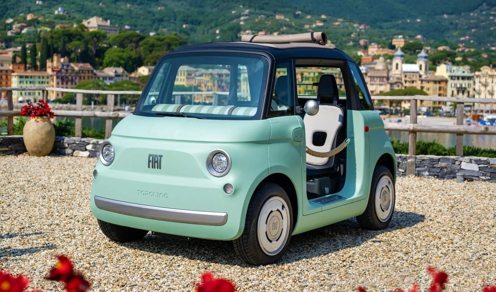 Xe điện mini Topolino lấy cảm hứng từ huyền thoại Fiat 500