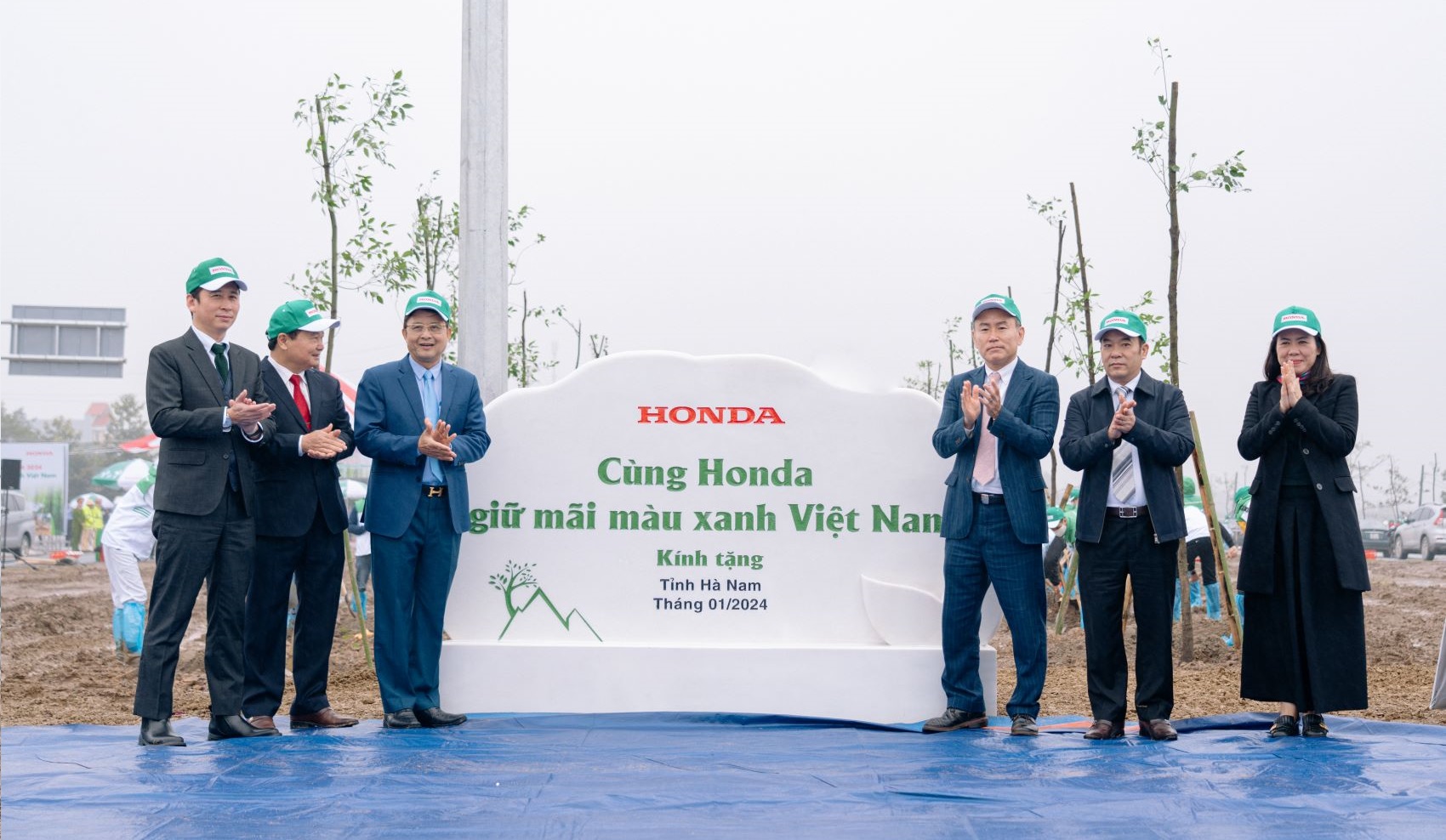 Ngày hội trồng cây Honda hướng tới mục tiêu Trung hoà Carbon ngay đầu năm 2024