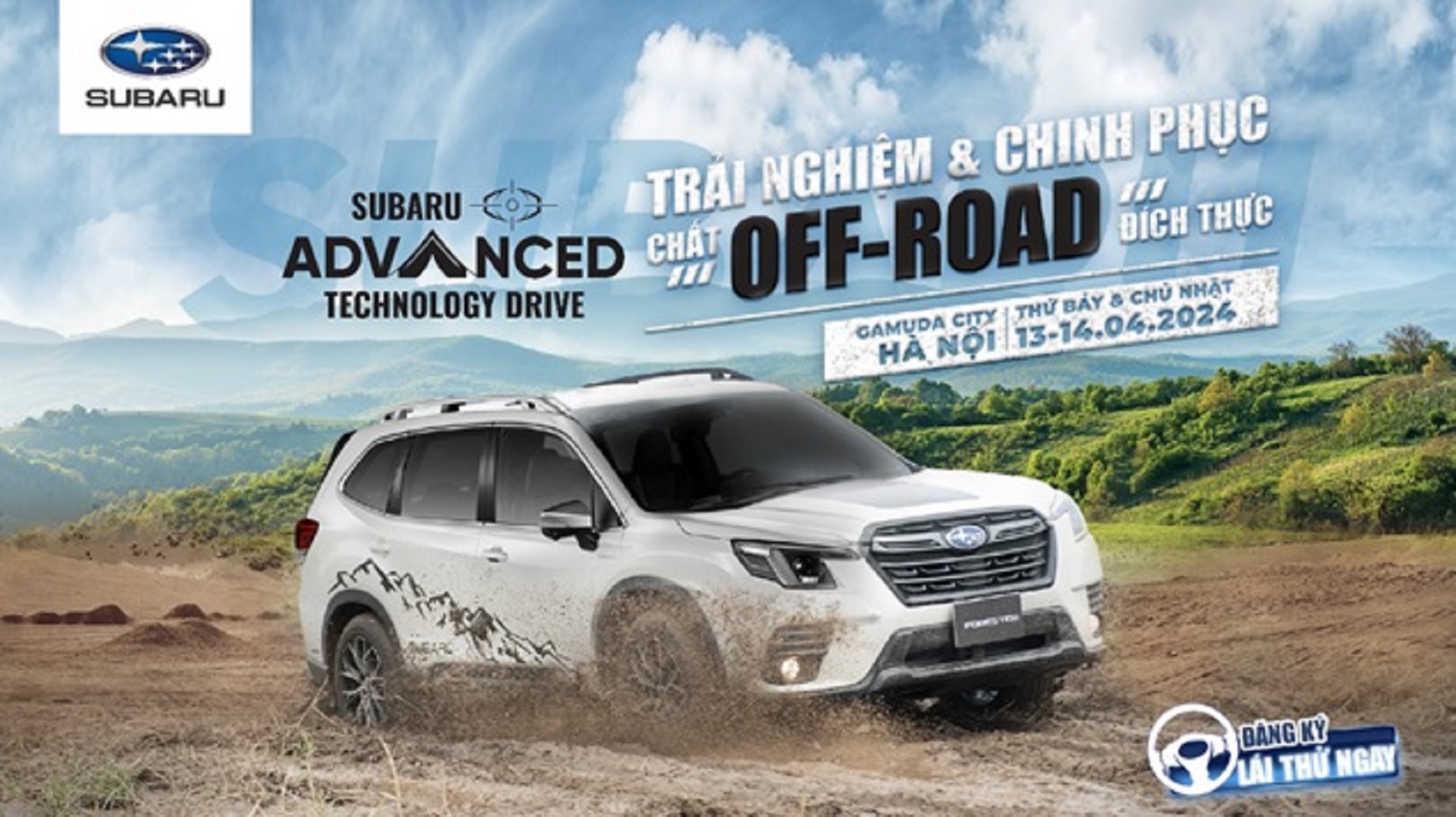 Trải nghiệm sự kiện lái thử SATD Off-Road của Subaru 