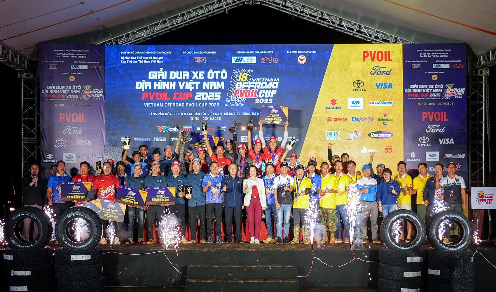 Giải đua ô tô địa hình Việt Nam PVOIL CUP 2025 ghi dấu với nhiều kỷ lục