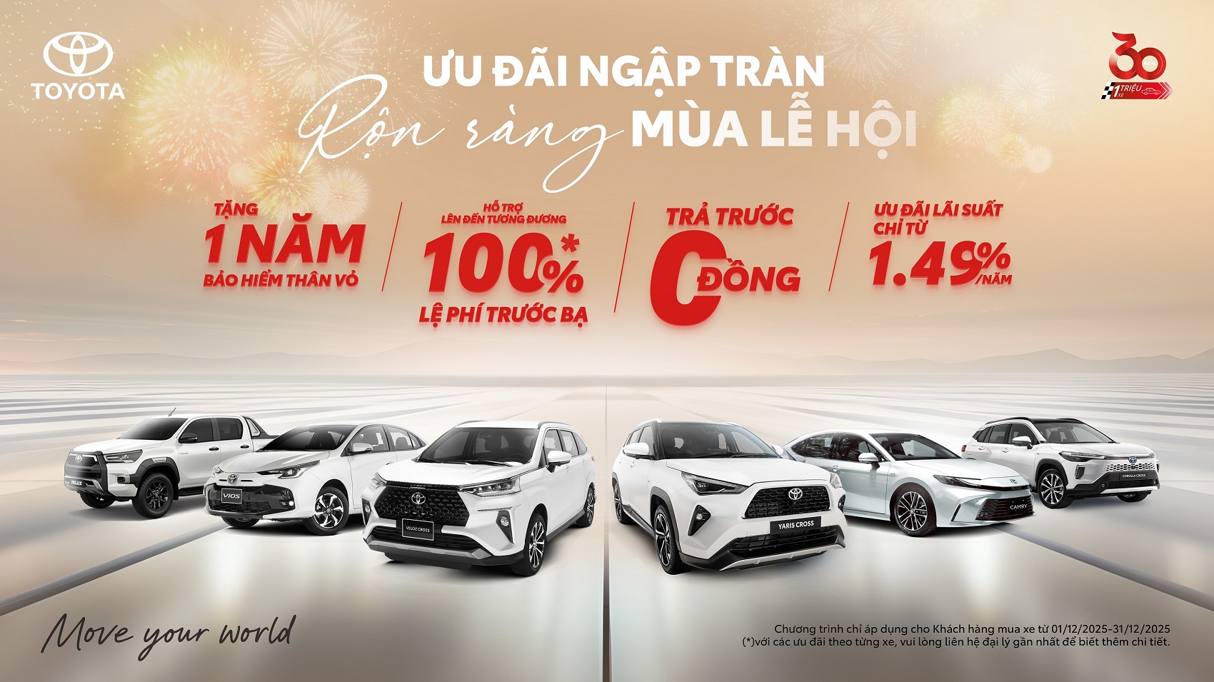 Toyota mang đến khách hàng cơ hội sở hữu ô tô với nhiều trải nghiệm thú vị