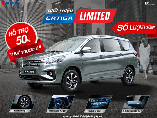 HỖ TRỢ LÊN ĐẾN 100% LỆ PHÍ TRƯỚC BẠ CHO 3 DÒNG XE NHẬP KHẨU  CỰC HOT CỦA SUZUKI