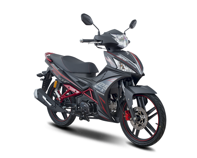 SYM StarX 125 EFI nam tính hơn với màu đen nhám