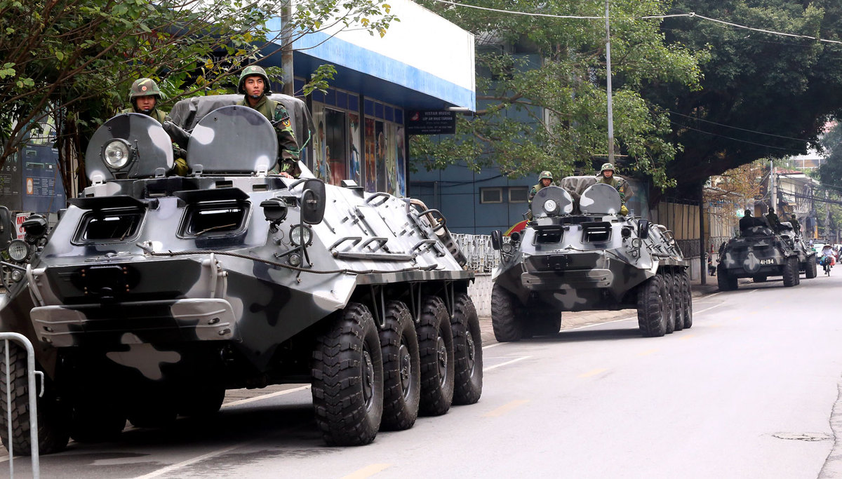 Hàng loạt xe đặc chủng được huy động để bảo vệ Hội nghị thượng đỉnh Mỹ - Triều