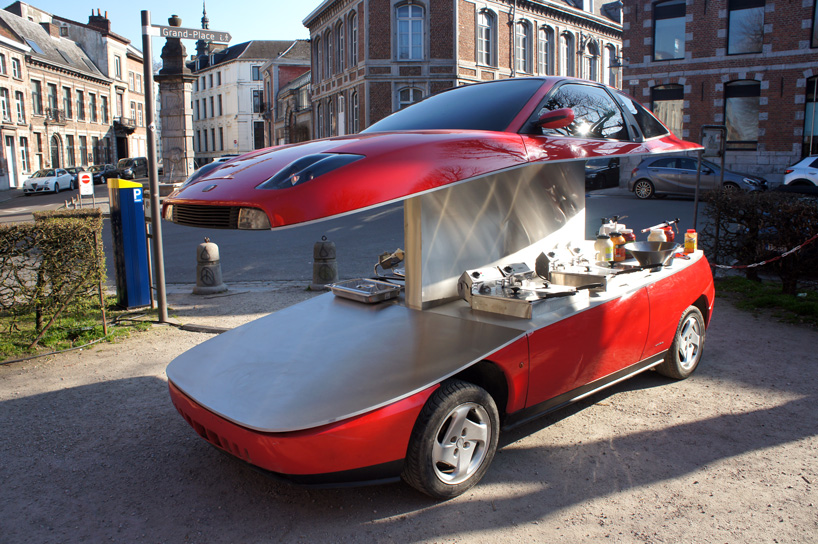 “Cắt” xe Fiat thành cửa hàng thực phẩm di động