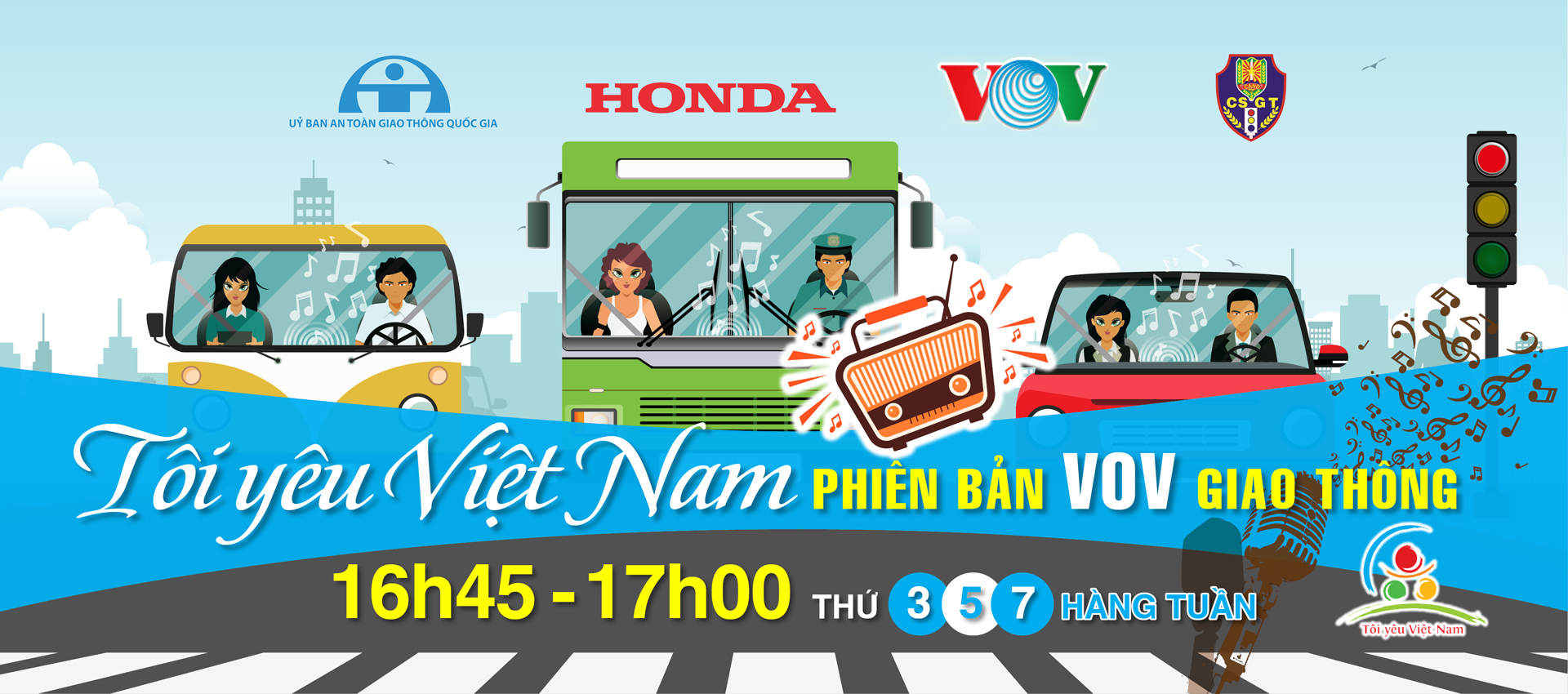 “Tôi yêu Việt Nam” chính thức lên sóng VOV Giao thông