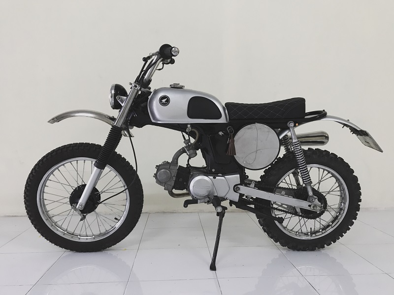 Honda 67 mang hơi thở vintage scrambler qua bàn tay thợ độ Việt